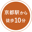 京都駅から徒歩10分